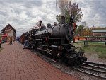 GoPro shot of R&GN 1916 simmering while loading another run of the Pumpkin Train